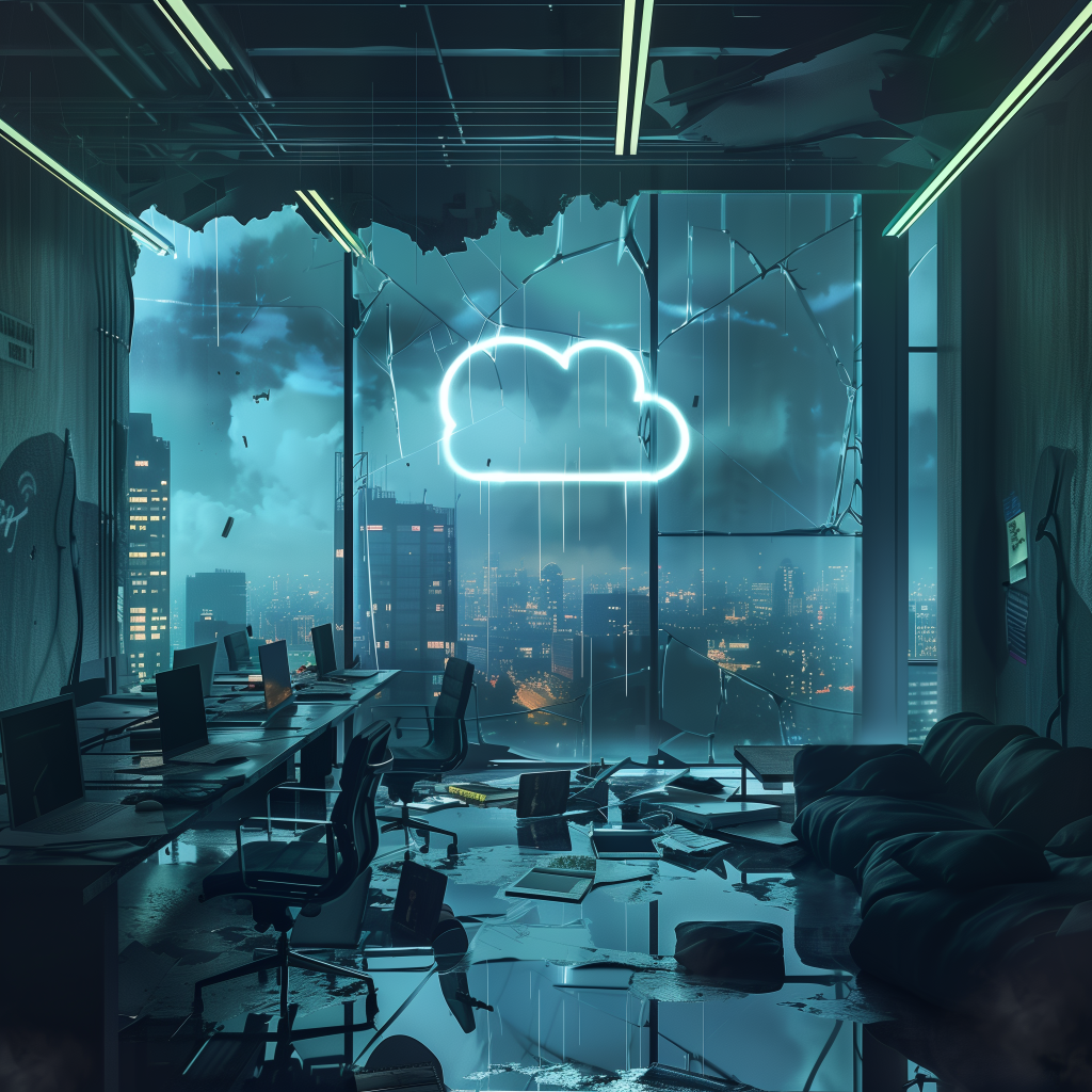 Abandoned Tech Hub Dystopia