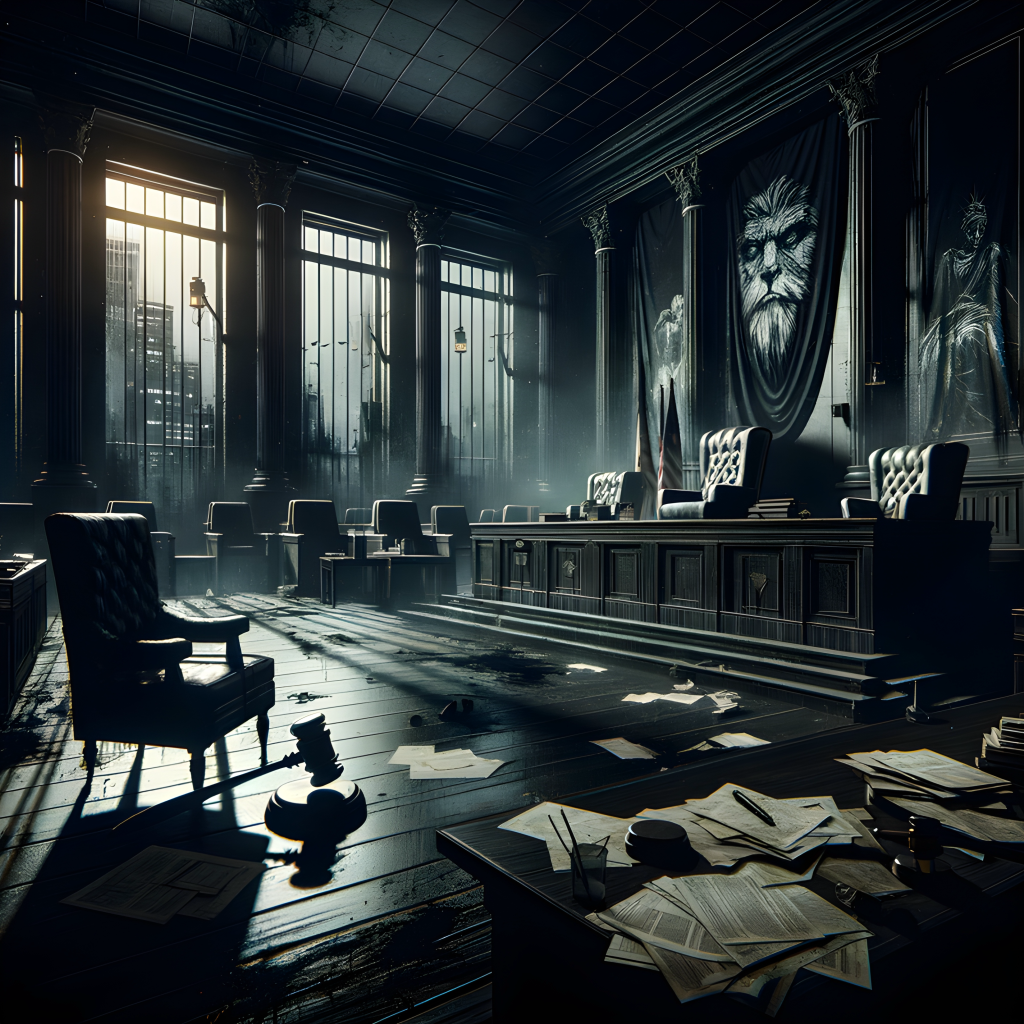 Desolate Courtroom Intrigue