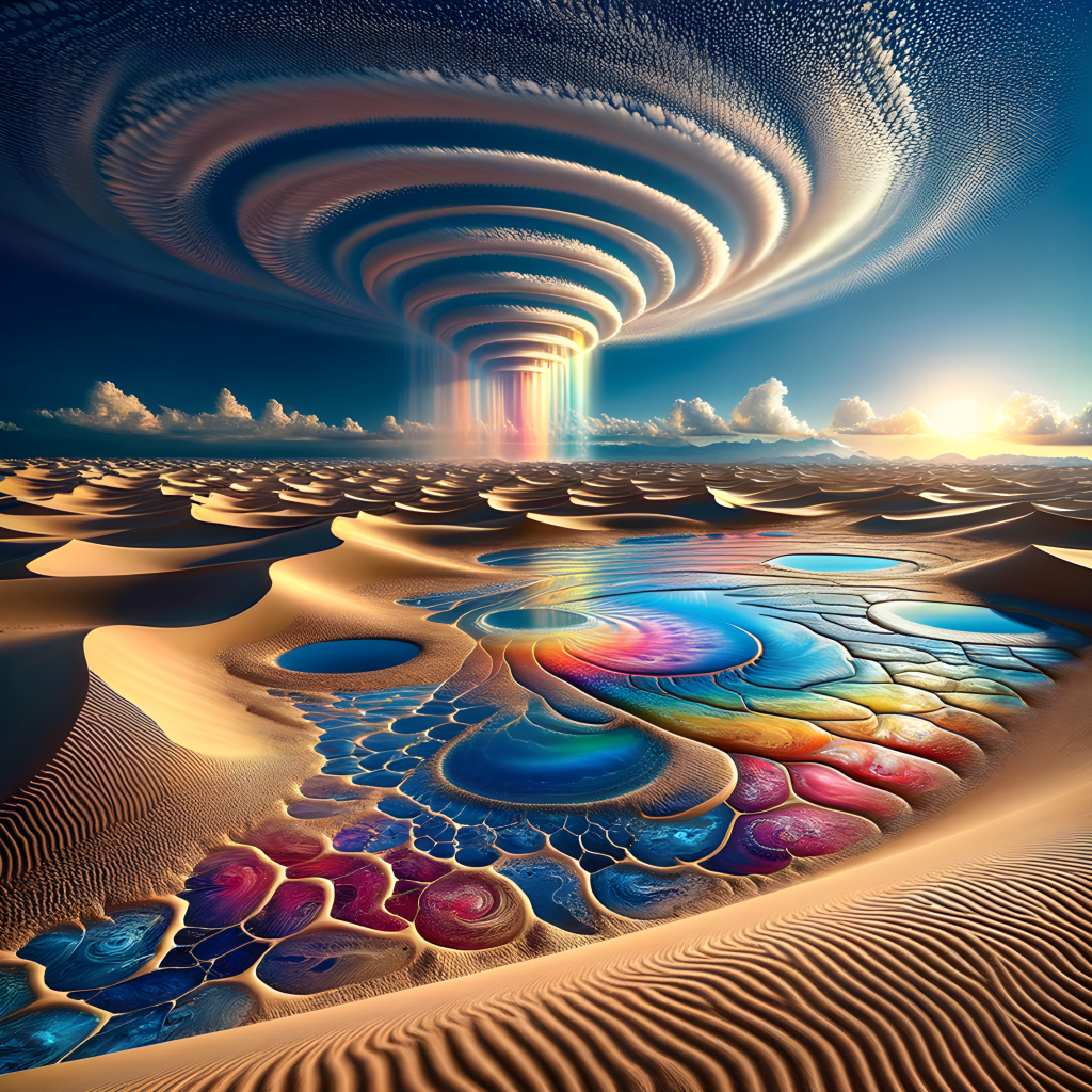 Rainbow Mirage Desert