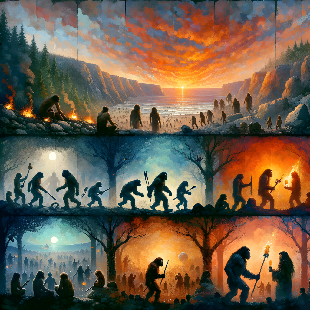Ancestral Echoes: Evolution's Canvas