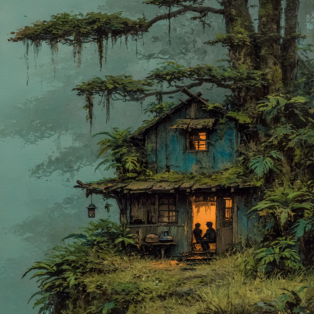 Lantern in Cloud Forest